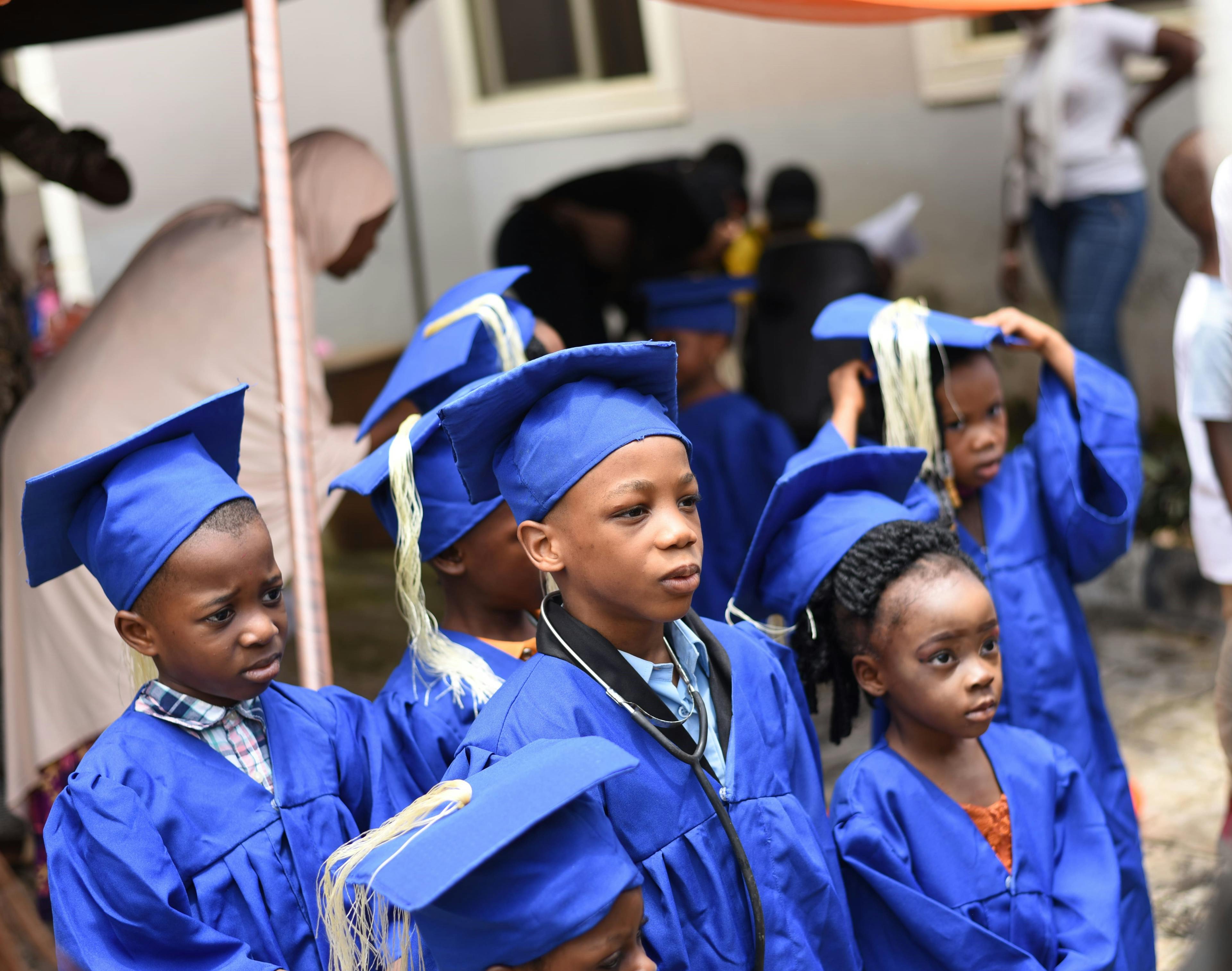 Graduating pupils